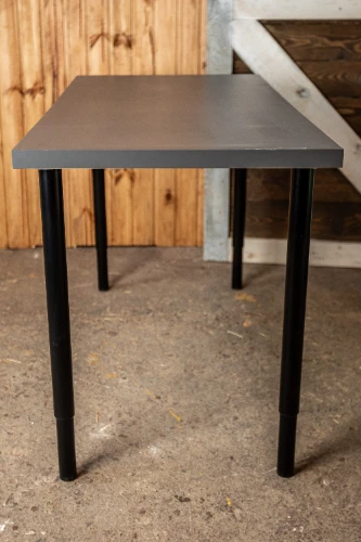 Galds LINNO ar regulējamu augstumu, pelēks/melns