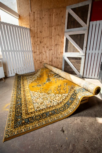 Paklājs PKL22 390x300cm, sinepju/bēšs
