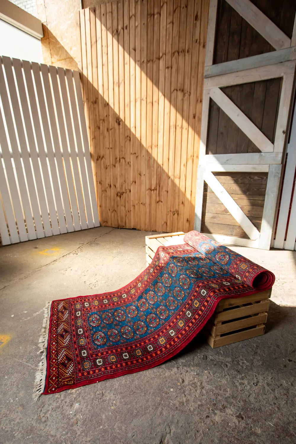 Paklājs PKL6 335x94cm, bordo/zils