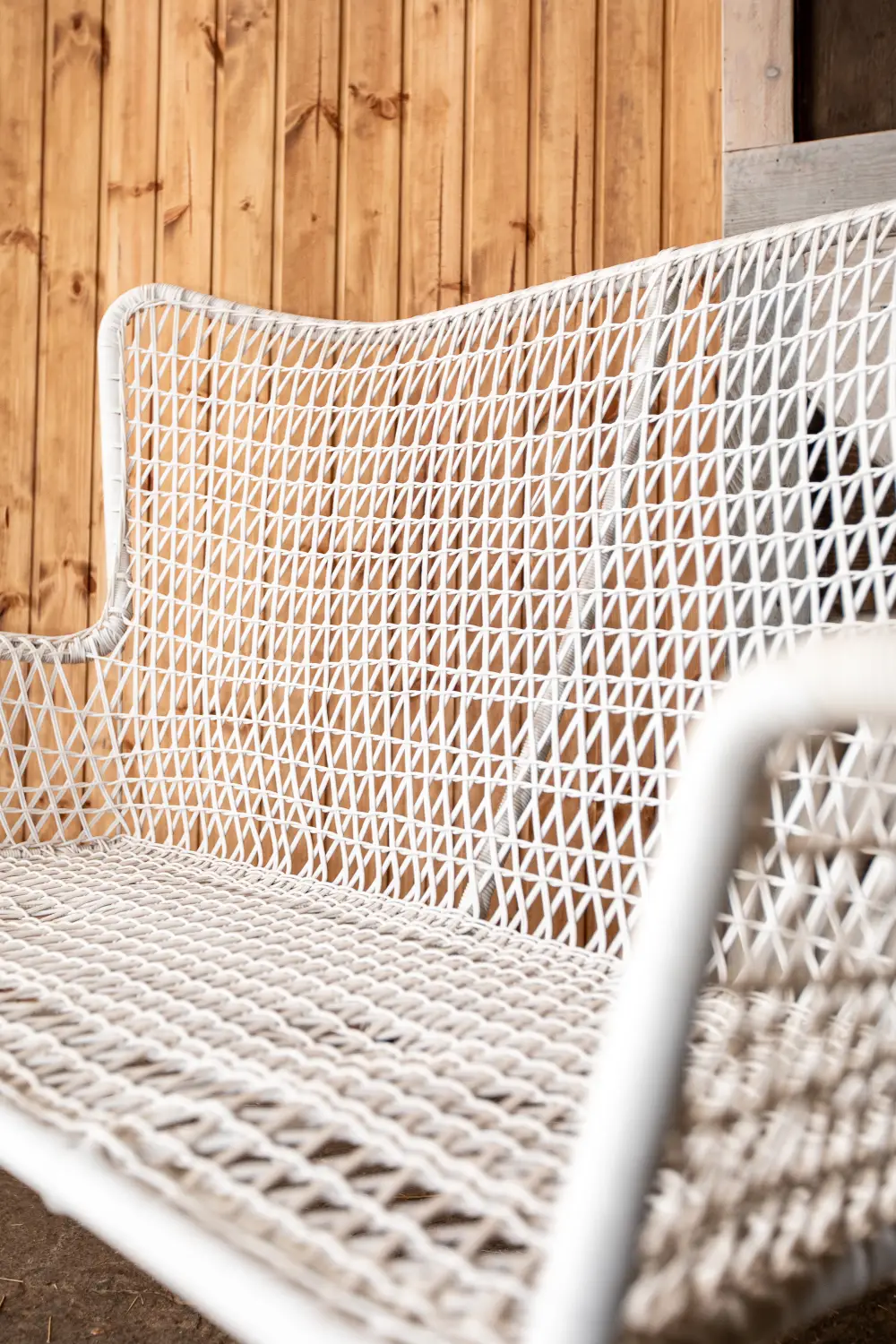Dārza sofa HOGA, balta