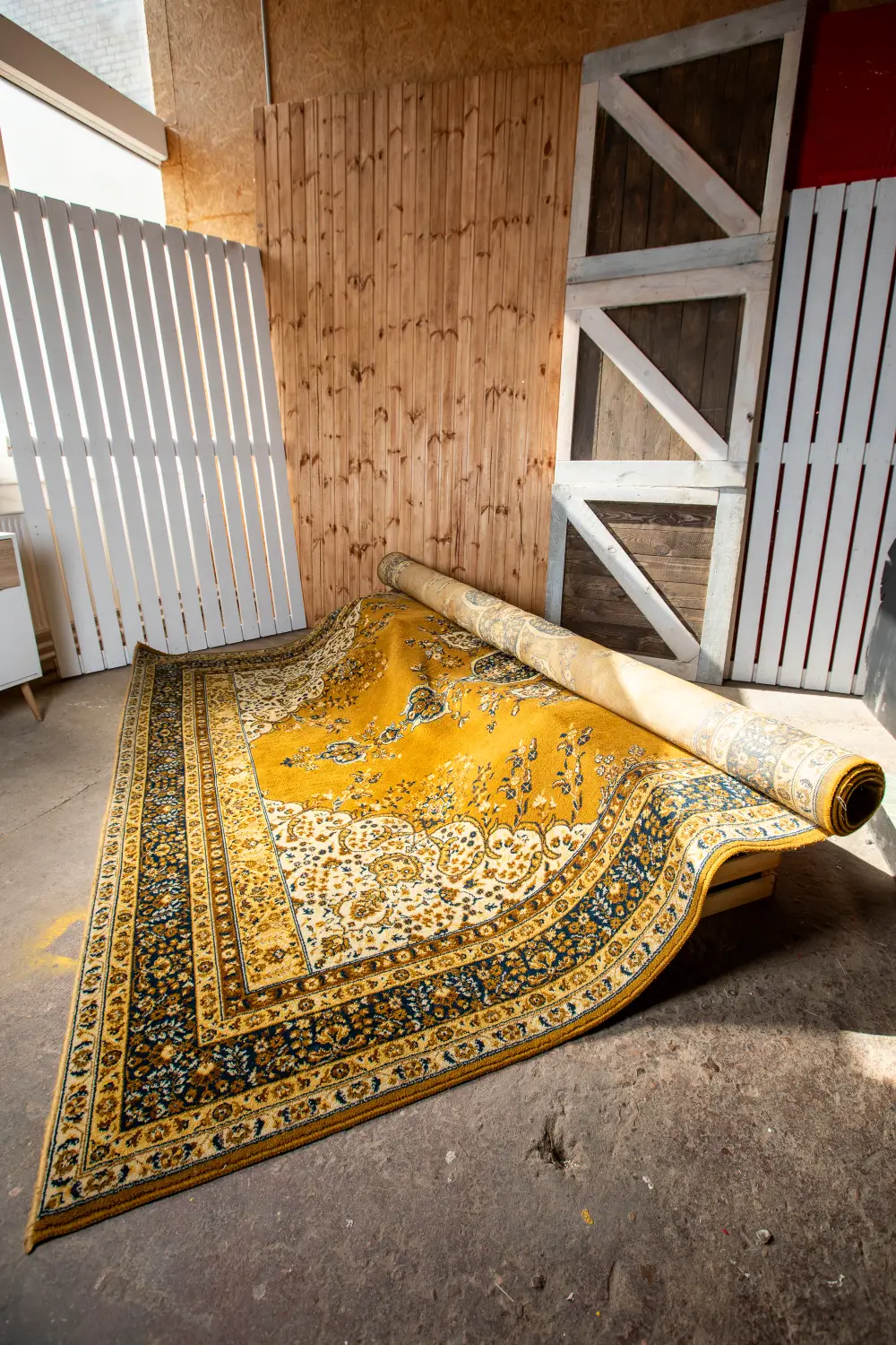 Paklājs PKL22 390x300cm, sinepju/bēšs