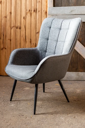 Krēsls ULMARK, pelēks/melns