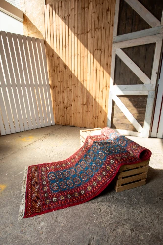 Paklājs PKL6 335x94cm, bordo/zils