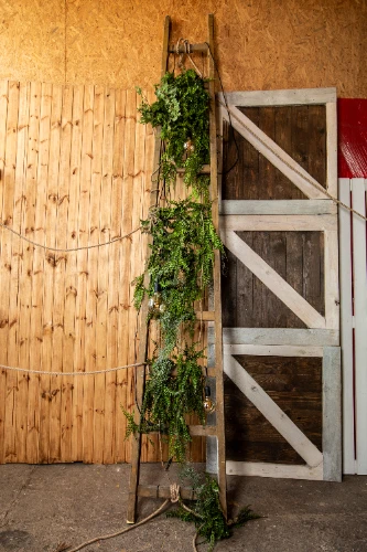 Trepes ar mākslīgajiem augiem un 3 spuldzēm