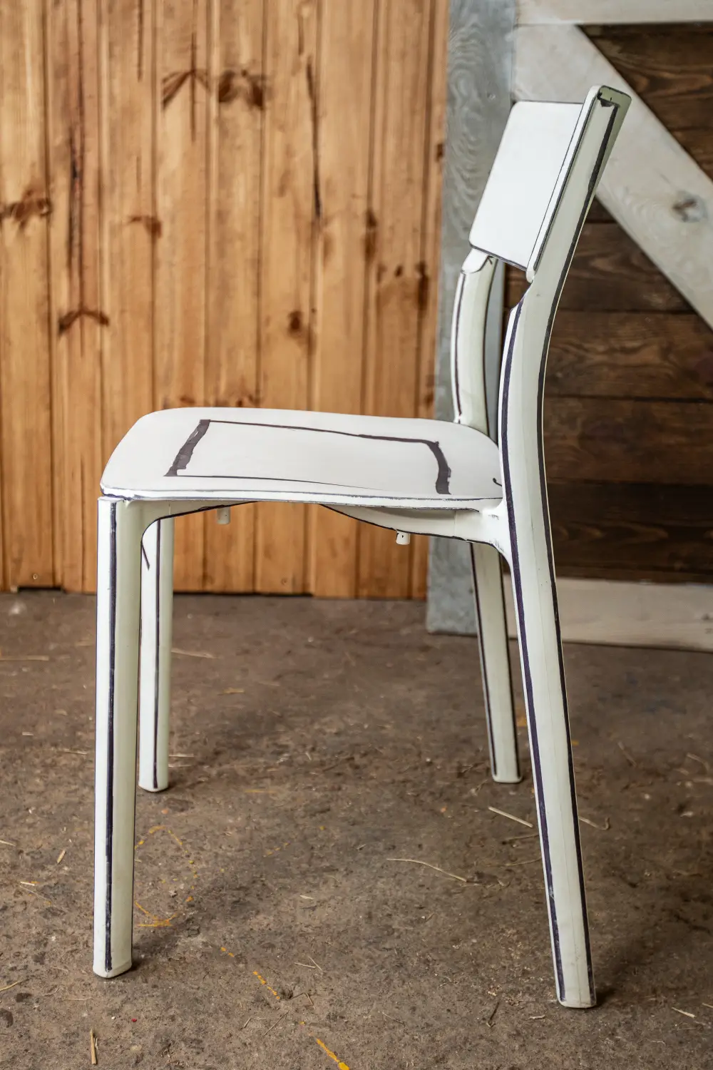 Krēsls JANI, balts/plastikāta