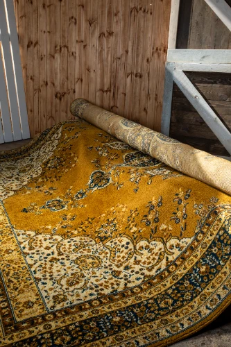 Paklājs PKL22 390x300cm, sinepju/bēšs