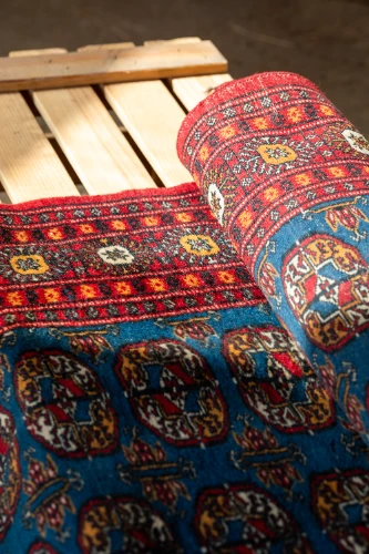 Paklājs PKL6 335x94cm, bordo/zils