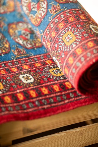 Paklājs PKL6 335x94cm, bordo/zils
