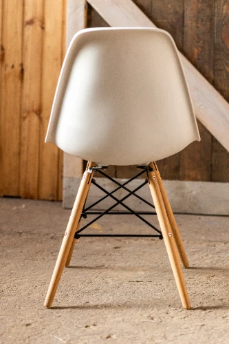 Krēsls EIFEL, balts/koka