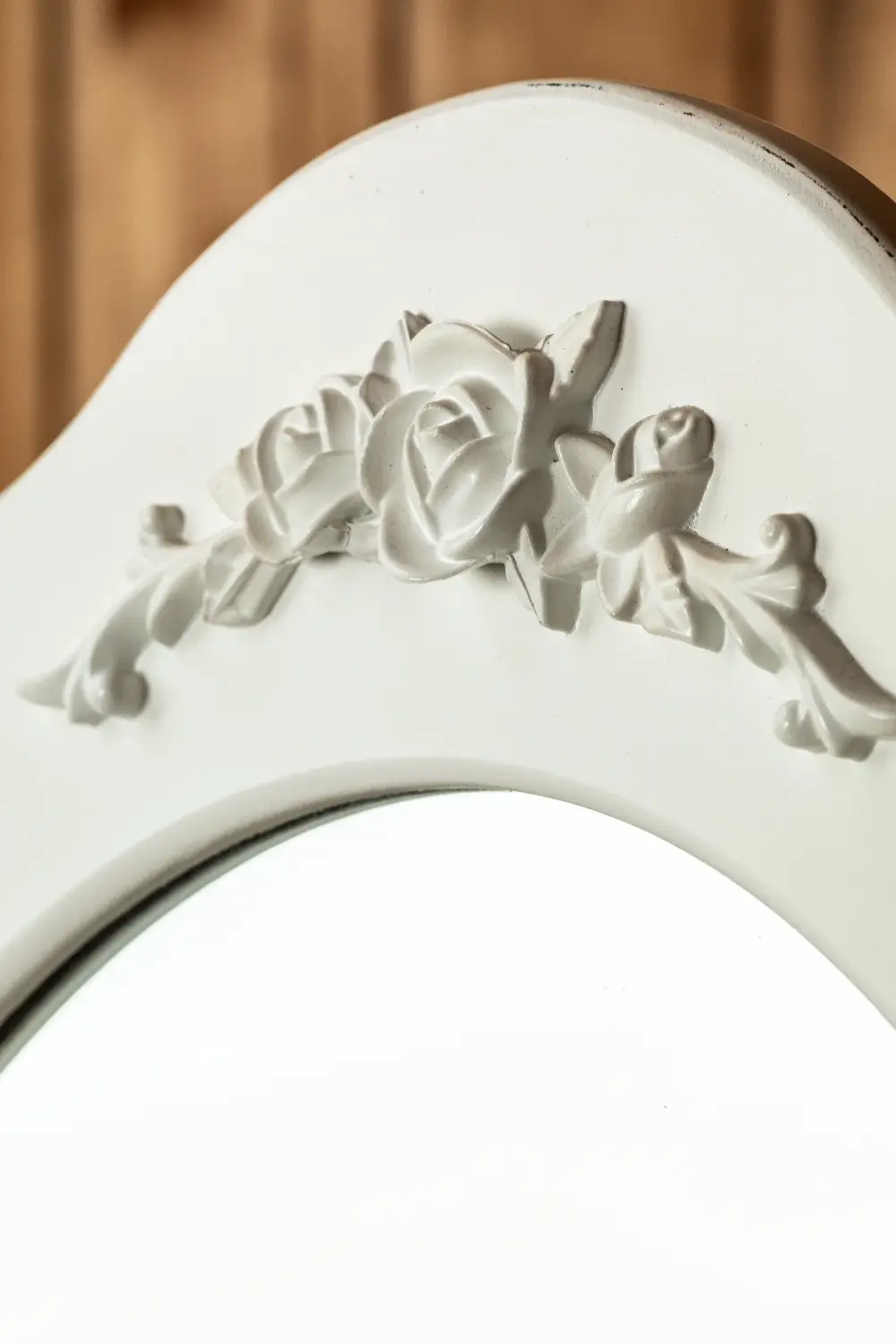 Kosmētikas galds ROSE ar soliņu, balts