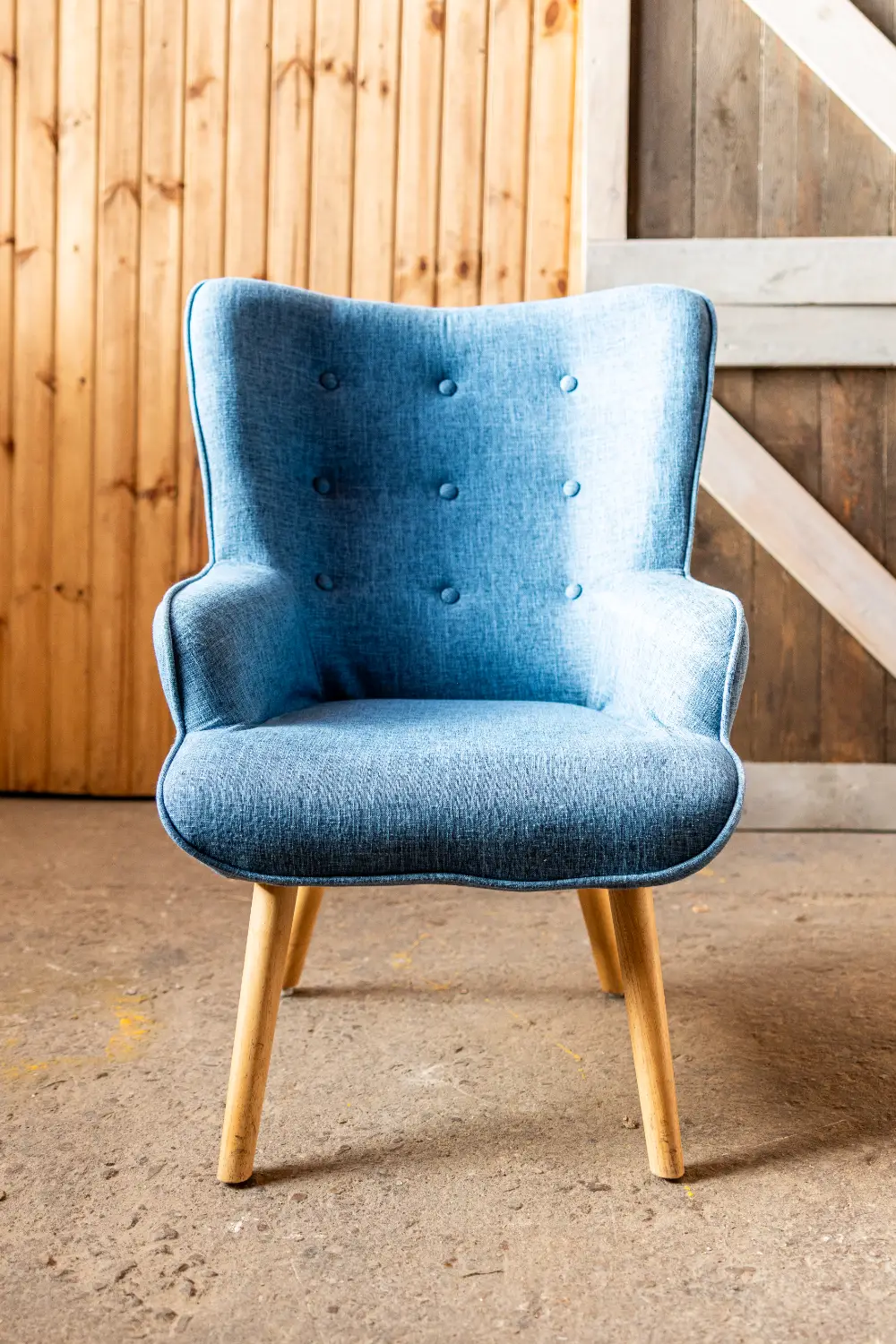 Krēsls NITTA , zils/ koka