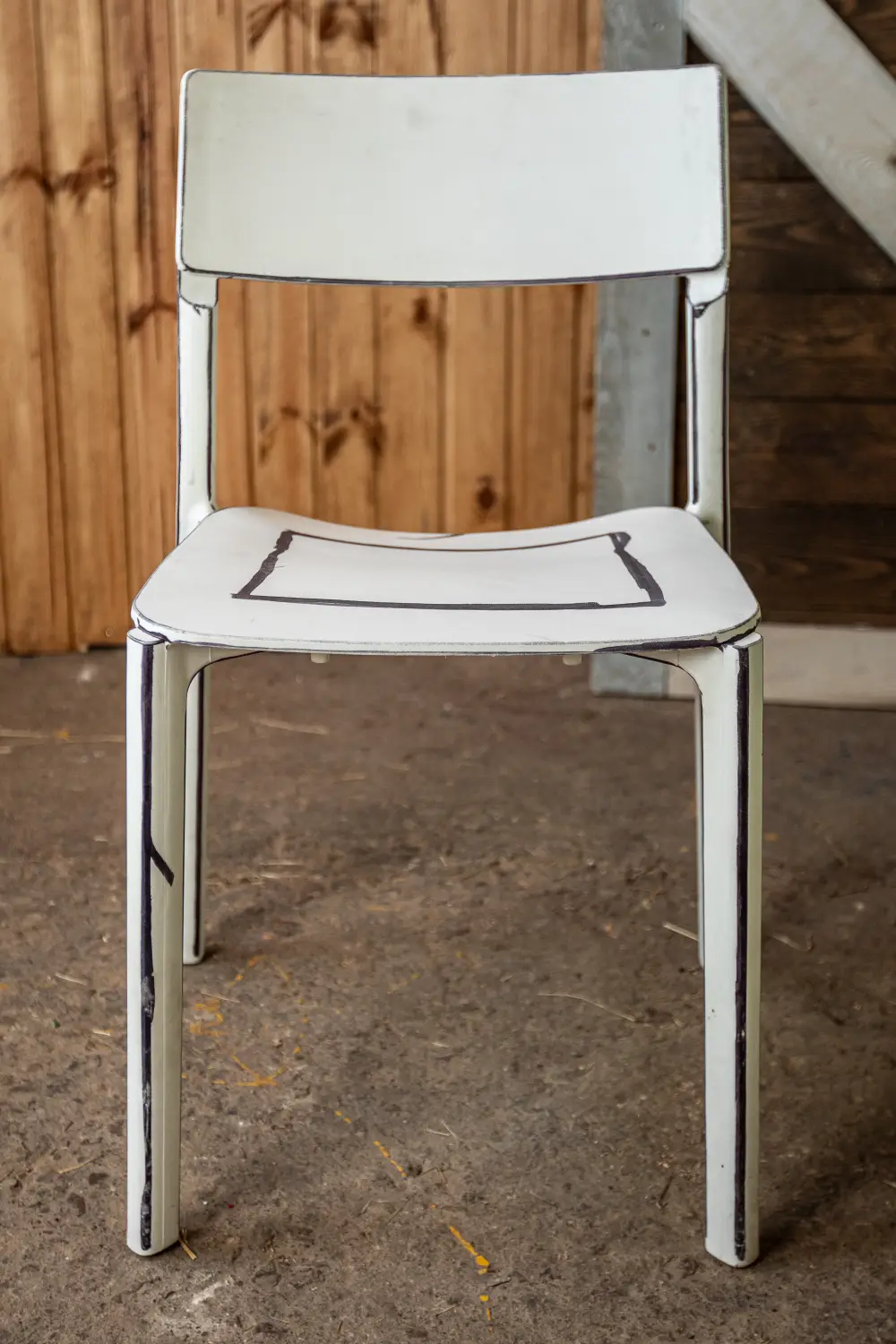 Krēsls JANI, balts/plastikāta