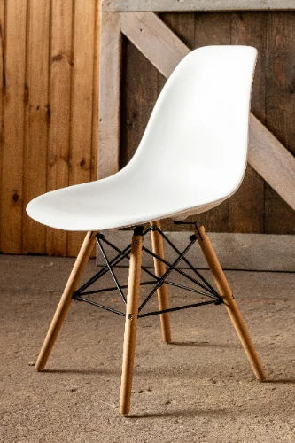 Krēsls EIFEL, balts/koka