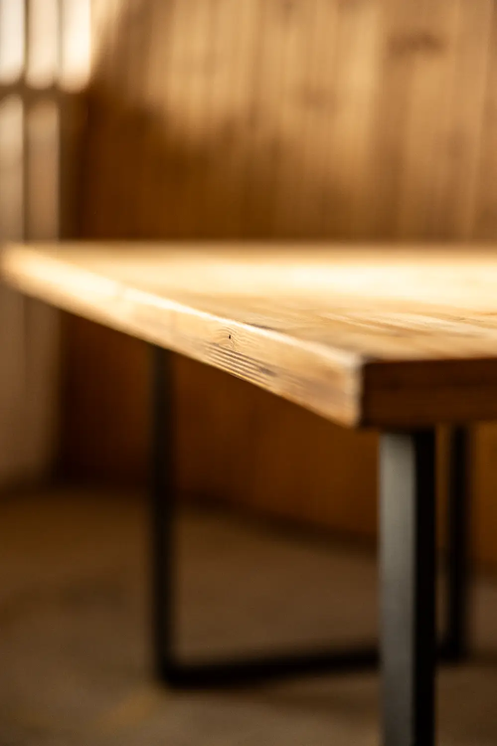 Galds WOODY XL, melns/koka