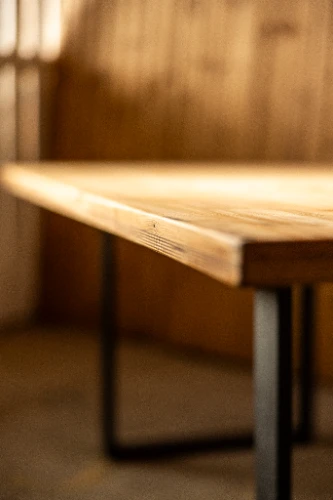 Galds WOODY XL, melns/koka