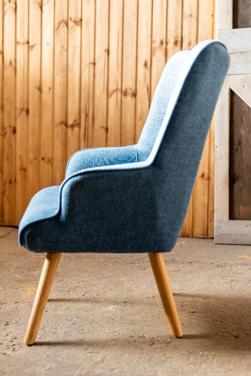 Krēsls NITTA , zils/ koka