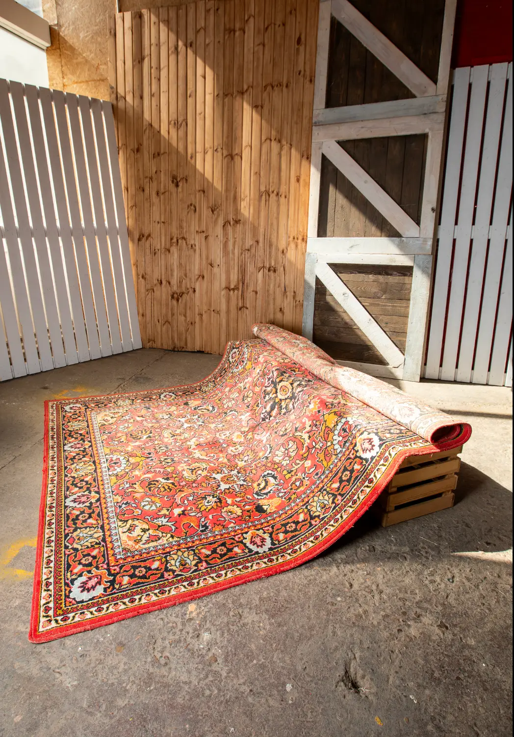 Paklājs PKL16 300x200cm, sarkans/melns/bēšs