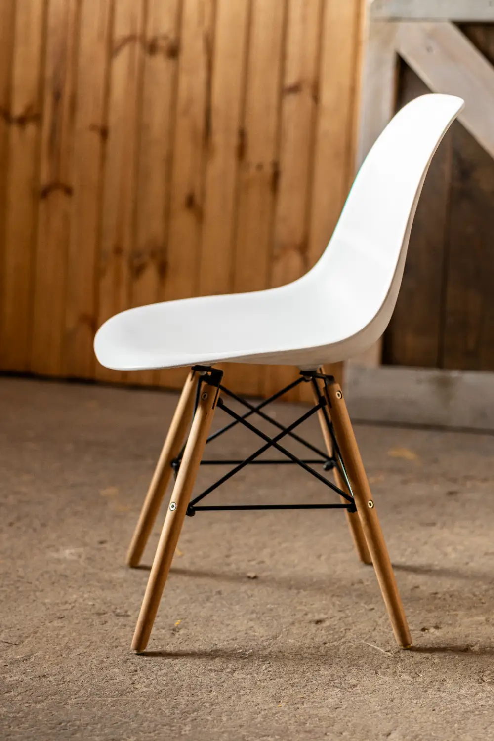 Krēsls EIFEL, balts/koka