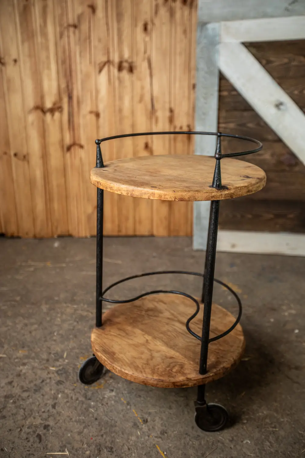 Servējamie ratiņi BELLE, melni/koka