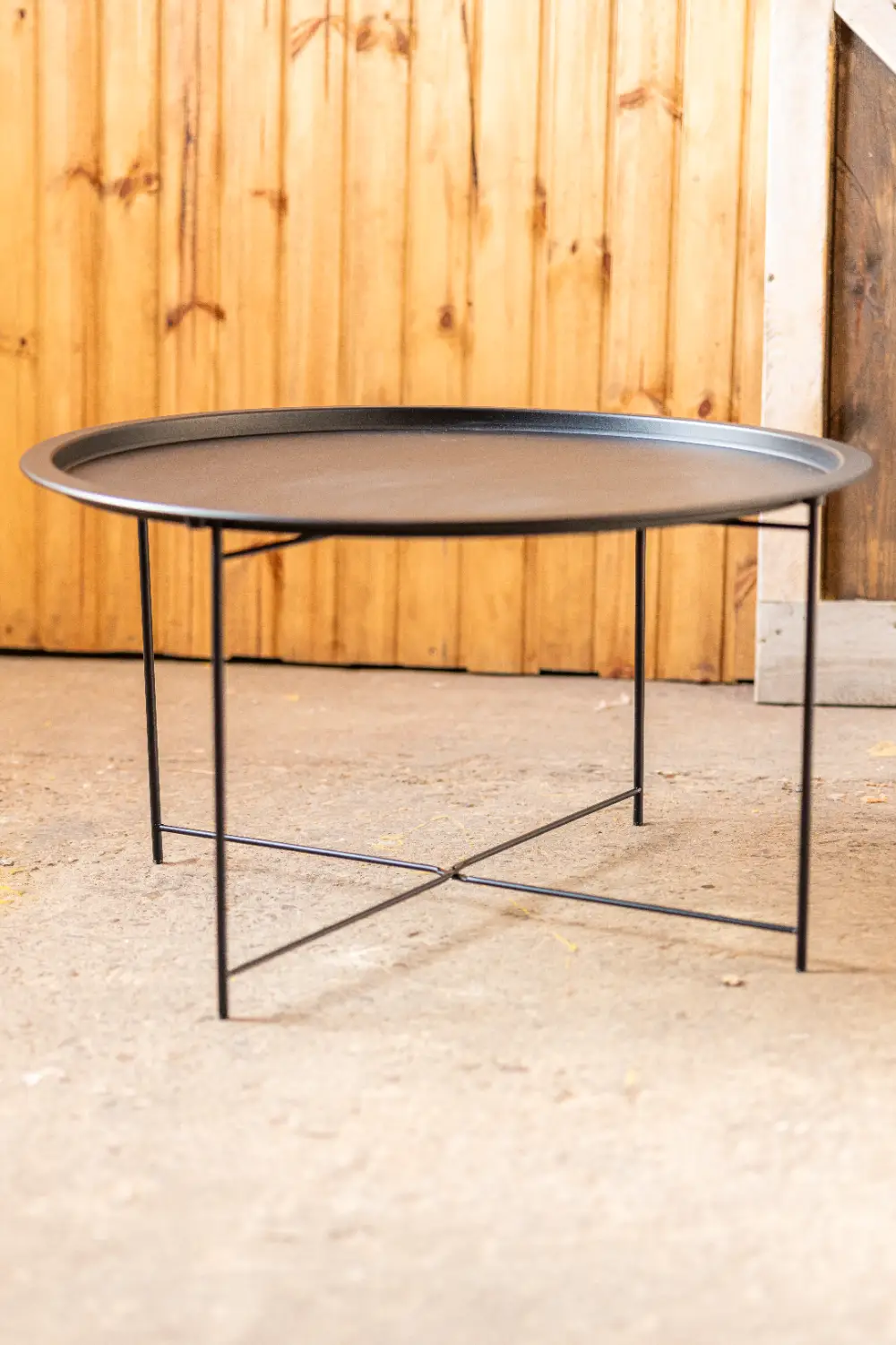 Kafijas galds RUNDA L, melns