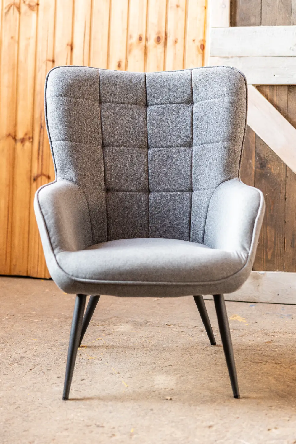 Krēsls ULMARK, pelēks/melns