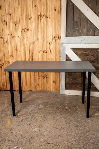 Galds LINNO ar regulējamu augstumu, pelēks/melns