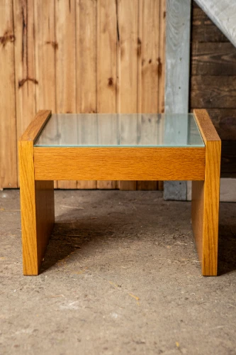 Kafijas galds PERSY, koka/stikla