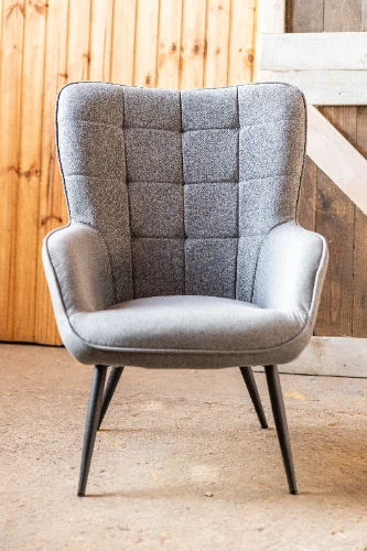 Krēsls ULMARK, pelēks/melns