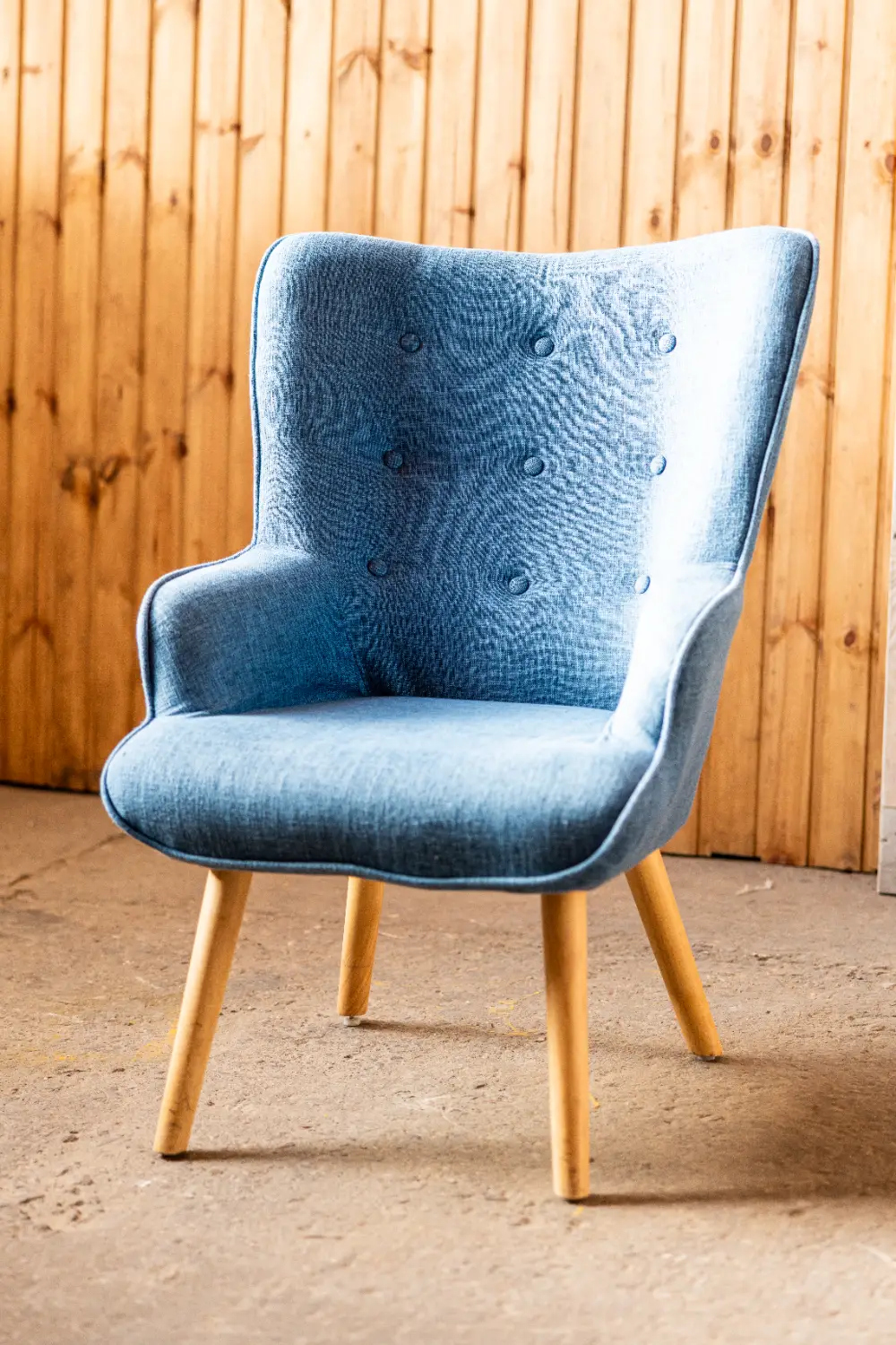 Krēsls NITTA , zils/ koka