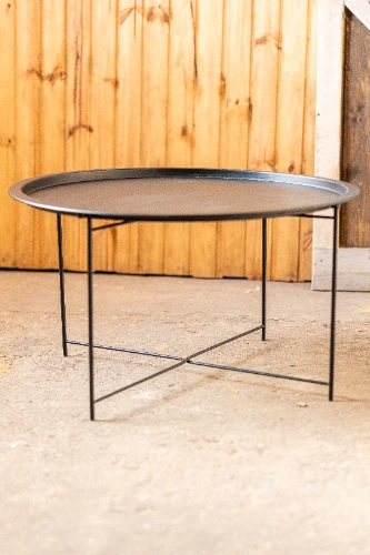 Kafijas galds RUNDA L, melns